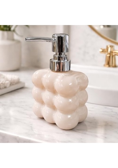 Bubble Cam Sıvı Sabunluk, 300 Ml - Beyaz, 9,5x6,5x15 Cm Krem Çok Renkli
