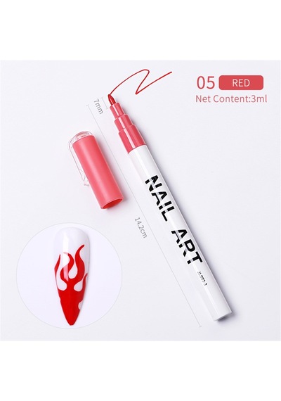Nail Art Çizim Kalemi Kırmızı 53542-5
