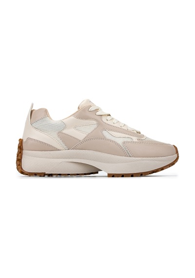 Tamer Tanca Kadın Suni Deri/tekstil Bej Sneakers & Spor Ayakkabı 936 83144 Bn Ayk Y26 Bej