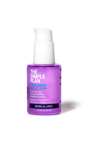 The Simple Plan Time Warp Serum %3 Matrixyl 3000 + %2 Argireline + %1 Bakuchiol, İnce Çizgi Bakımı, 30 Ml