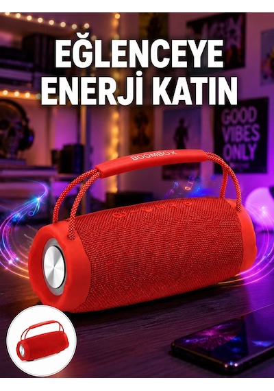 Derin Baslı Çift Hoparlörlü Taşınabilir Kablosuz Hoparlör Yeni Nesil - Lisinya