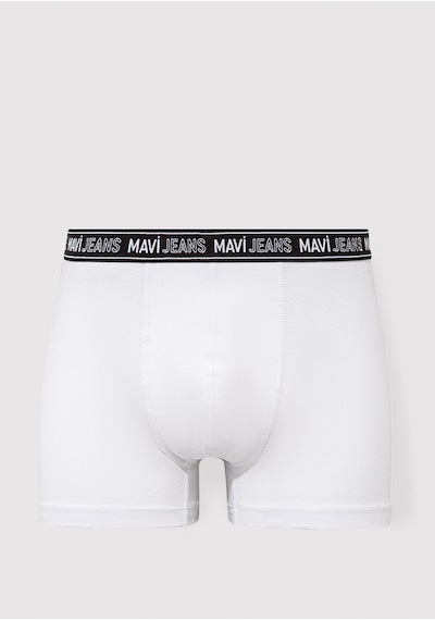 Mavi - Beyaz Basic Boxer 0911082-620 Beyaz