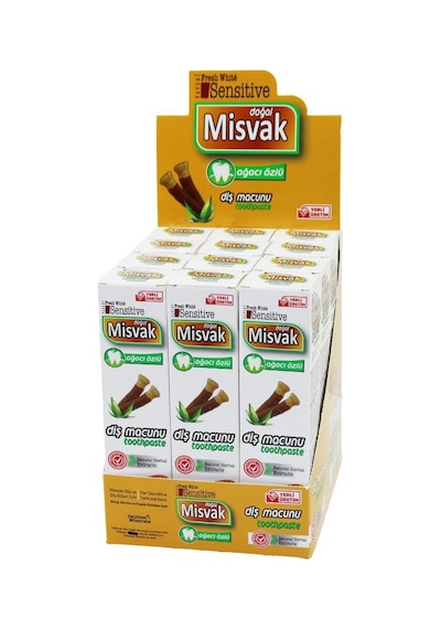 Favori Fresh White Sensitive Mıs-01 Diş Macunu 75ml/120gr Doğal Misvak Ağacı Özlü