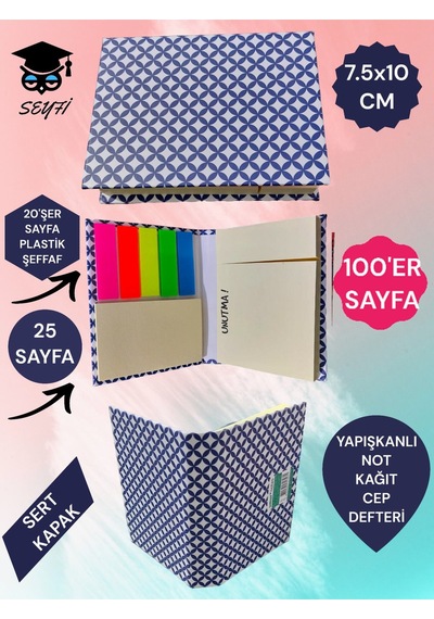 Yapışkanlı Not Kağıdı Cep Defteri Model Post-it Defteri Yapışkanlı Kağıt Seti İstanbul