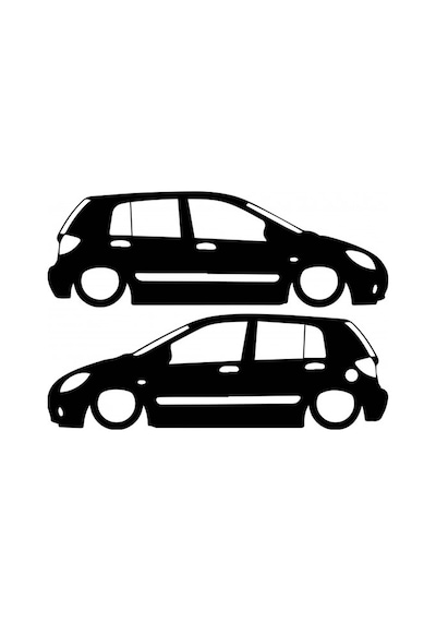 Hyundai Getz Basık Sticker Araba Stickerı Yapıştırma