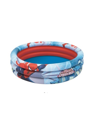 Bestway 3 Bölmeli Ultimate Spider-Man Havuz 01.22 m x 30 CM 98018 Çok Renkli