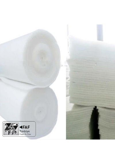 Faf Fresh Air Filter 1 M2 Elyaf Filtre 1. Kalite Marka-15-18mm Kalınlığında - Eu4 G4 Sınıfı Filtre -en779 -ıso168