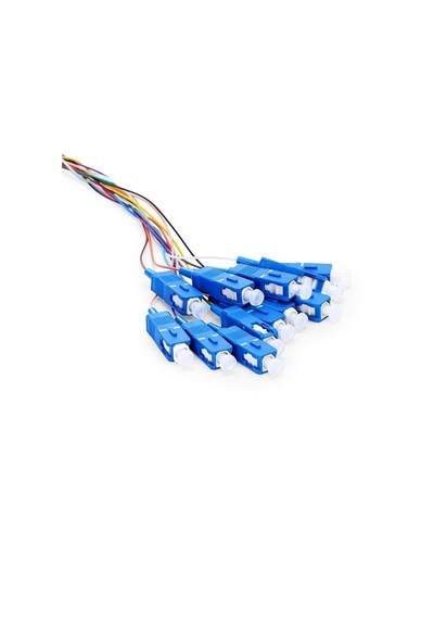 Premium Fiber Optik Pigtail Sc/pc Sm Sx 0,9mm 9/125 1 Core Ls0h 1,5 Metre 12 Color