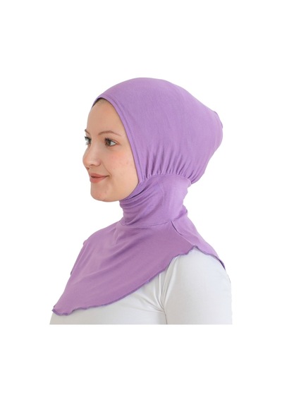Modish Group Kadın Boyunluklu Hijab Tesettür Pratik Spor Bone - Sarı Lila