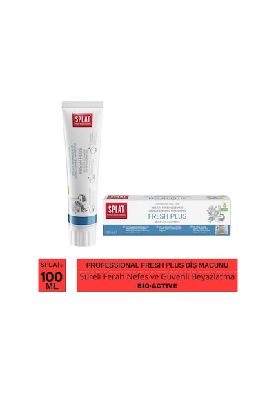 Splat Fresh Plus Bio-Active Beyazlatıcı Diş Macunu 100 ML