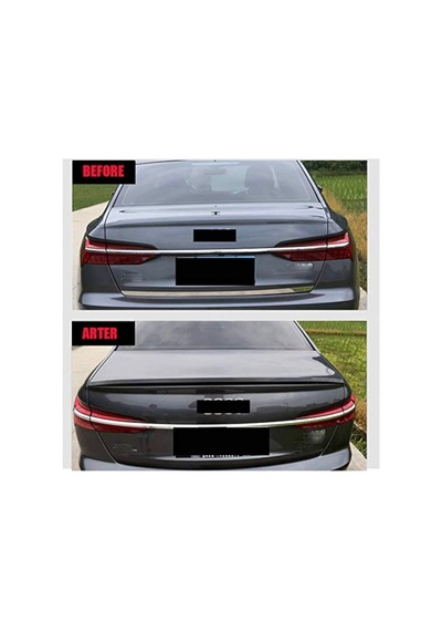 Audi A6 S6 Bagaj Üstü Spoiler Düz Model Pianoblack İthal Abs Plastik Parlak Siyah 2019+