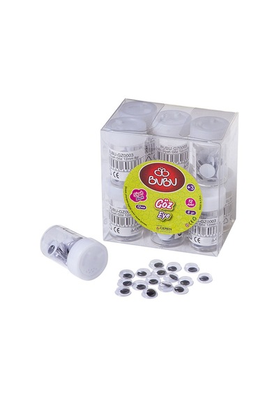 Bu-bu Oynar Göz Siyah 12 Mm 8 Gr Bubu-gz0003 Çok Renkli