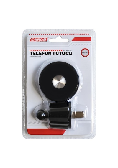 Carub Telefon Tutucu Mıknatıs Havalandırma Kancalı Siyah