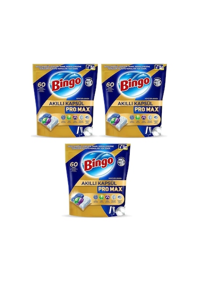 Akıllı Kapsül Pro Max Bulaşık Makinesi Tableti 60'lı X 3 Adet 180 Kapsül