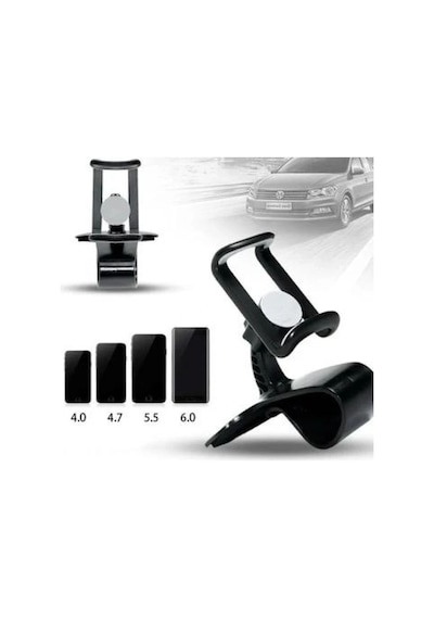 Telefon Tutucu Araç İçi Telefon Tutucu Klipsli 360c Dönüş