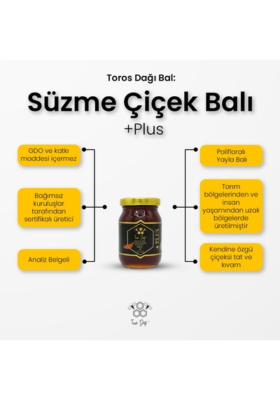 Toros Dağı Süzme Çiçek Balı +Plus 240 G