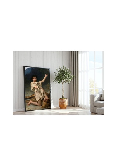 Kuzunun Şükrü Çerçevesiz 30 X 42 Cm Poster Sanatsal Duvar Tablosu Klasik Çoban Kuzu Temalı Dekoratif Tablo