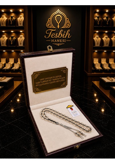 Tesbih Hanesi Ateş Kehribar Tesbih Harfli Kişiye Özel Seri Sıkma Kehribar Tesbih Usta Işi Tesbih Gümüş Kaplama Şeffaf