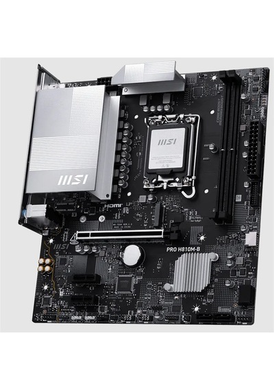 Msı Pro H810m-b Ddr5 6400mhz 1xhdmı 1xdp 1xm.2 Matx 1851p Intel Ultra Processors Serıes 2