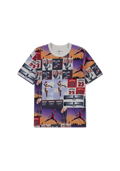 Nike Jordan Posterized Air Çocuk Tişört 95f612-782 Çok Renkli
