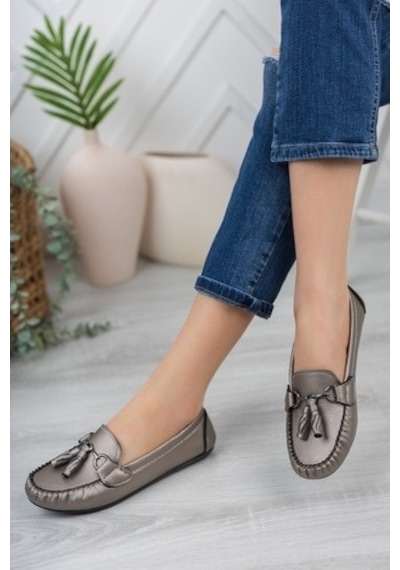 Khayt Tassel Casual Günlük Kadın Babet Ayakkabı