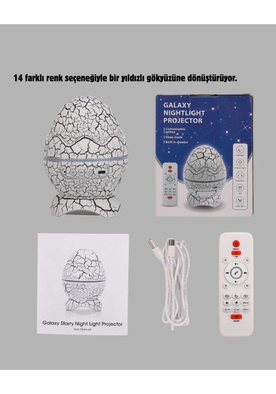 Dinozor Yumurta Gece Lambası Projektör 14 Renk Seçeneği Çok Renkli 36354165