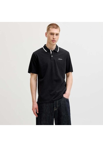 Jack & Jones Jack&jones Blaze Erkek Siyah Polo Yaka Tişört