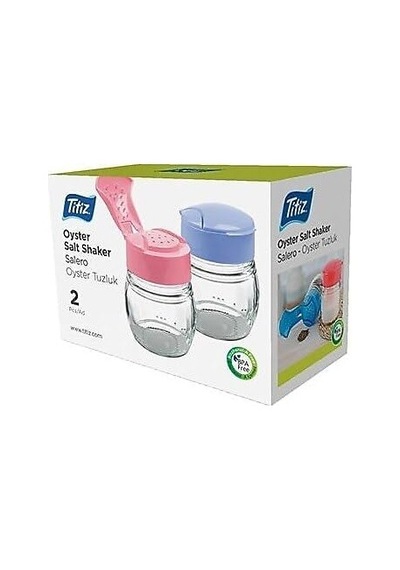 Titiz Baharatlık Ve Tuzluk Seti 2 Adet - 80 Ml Masaüstü Kavanoz Kc-202 Açık Bej