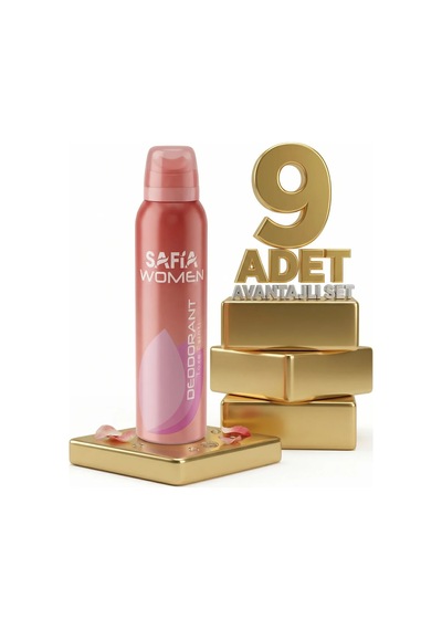 Safia Doğal Kadın Deodorant Taze Esinti 9x150 Ml