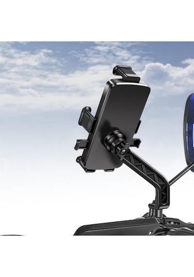 Bisiklet Motorsiklet Atv Otomatik Tuşlu Motosiklet Ayna Telefon Tutucu Tutacağı