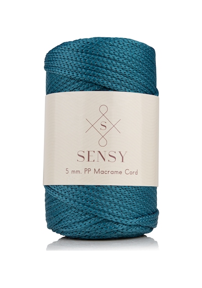 5 Mm - 400 Gr Polyester Makrome Ipi Petrol Mavisi 95 M Polyester Makrome Ip Supla Ip Ve Çanta Ipi