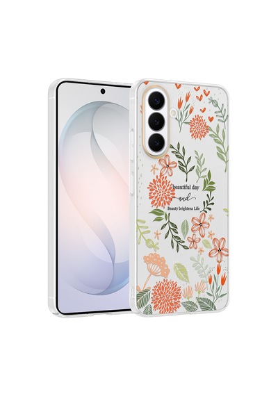 Samsung Uyumlu Galaxy S26 Kılıf Kamera Korumalı Desenli Zore Klip Kapak - Beautiful -