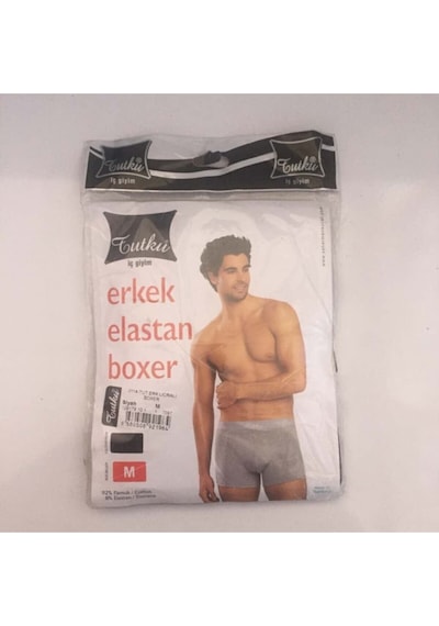 Tutku Erkek Gri Pamuklu Elastan Likralı Boxer 3'lü Paket Gri Tutku Erkek Gri Pamuklu Elastan Likralı Boxer 3'lü Paket Gri