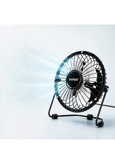 Siyah Ergonomik Masa Vantilatör Masaüstü Mini Usb Fan Taşınabilir Cihaz Yazlık Ferahlatıcı