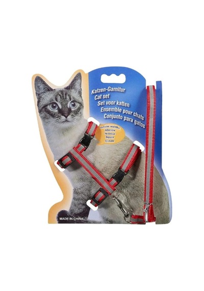 2 Adet Reflektörlü Ayarlanabilir Kedi Göğüs Tasması