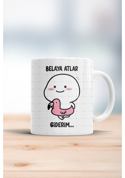 Belaya Atlar Giderim Kupa Bardak Beyaz