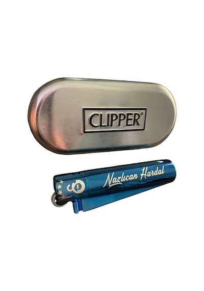 Clipper Metal Çakmak Mavi