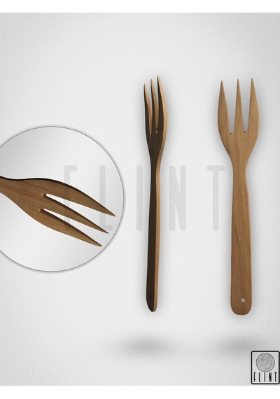 Gürgen Set Ahşap Tahta Kaşık Çatal Spatula Maşa 4'lü Set Yemek Servis Seti Mutfak Seti