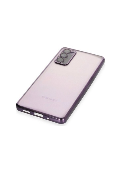 Tedar Samsung Galaxy Uyumlu S20 Fe Kılıf Razer Lensli Silikon - Mor Najmaddin standart