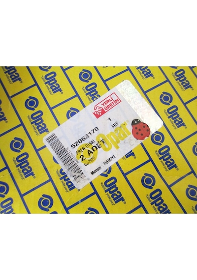 52063170 Fren Diski Ön Takım(2.Adet) Yeni Fiorino OPAR