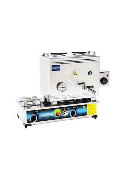 Mizan 40 Lık Tüplü + Elektrikli 30 Litre 2 Demlikli Çay Kazanı