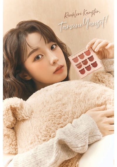 Dasique 9 Renkli Ruj & Allık Paleti Mood Painting Lip & Cheek Palette 05 Cozy Bear 05 Cozy Bear