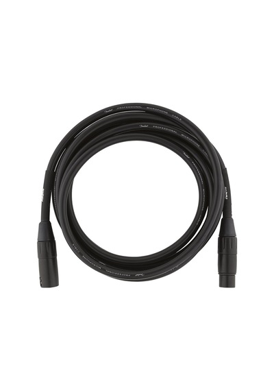 Fender Professional Series Microphone Cable 3 Metre - Black Mikro