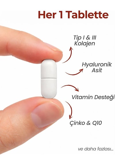 Multimed Kolajen 1000 Mg Cilt Elastikiyeti & Eklem Destek Formülü 60 Tablet