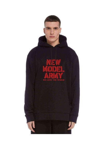 Model Army We Love The World Baskılı Erkek Sweatshirt