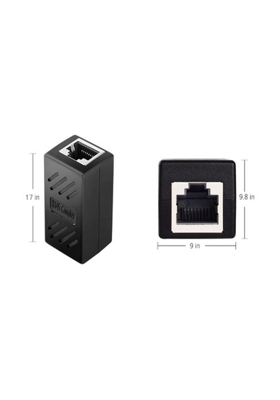 Hadron Hdx5066 Rj 45 Dişi - Dişi Uzatma Adaptörü - Siyah