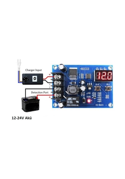 Xh-M603 Şarj Kontrol Devresi 12-24V Akü Şarj Kontrol Modülü Güne N11.4176