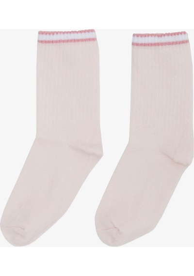 Artı Kız Çocuk Soket Çorap Çizgili 7-14 Yaş, Pembe-pembe Pembe