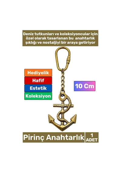 Anahtarlık Pirinç Denizci Temalı Marin Sevgili Babalar Öğretmenler Günü Dekoratif Hediyelik Koleksi 94713805