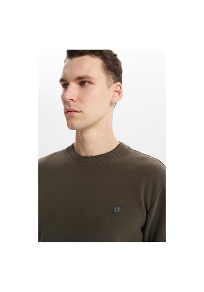 AR-MA Arma Erkek Regular Fit Örme Selanik Sweatshirt %65 Pamuk %35 Polyester, Karbon Fırçalı, Basic Bisiklet Yaka K30124699002 Haki AR-MA Arma Erkek Regular Fit Örme Selanik Sweatshirt %65 Pamuk %35 Polyester, Karbon Fırçalı, Basic Bisiklet Yaka K30124699002 Haki